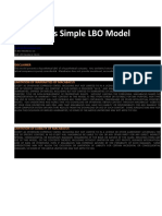 Lbo Model Short Form