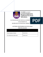 Elc 501 (English For Critical Academic Reading) E-Pjj Students of Bachelor in Occupational Therapy (Hs245)