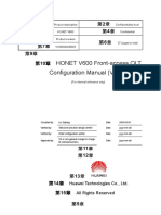 HONET V600 Front-Access OLT Configuration Manual (V1.10)