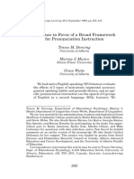 Derwing Munro Wiebe1998 Evidence in Favor of A Broad Framework For Pronunciation Instruction