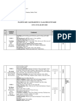 Planificare Calendaristică Clasa Pregătitoare ANUL SCOLAR 2019-2020