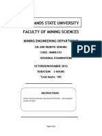 Hmine 210 and Remote Sensing