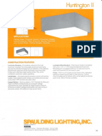 Spaulding Lighting Huntington II Spec Sheet 4-86