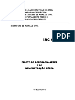 Requisitos de Piloto de Acrobacia Aérea - Iac060