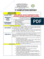 Activity Completion Report: Activity Title Reference Date Venue Participants' Description