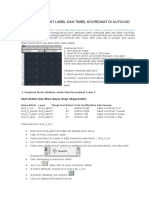 Cara Membuat Label Dan Tabel Koordinat Di Autocad