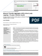 Mineral Trioxide Aggregate (MTA) Direct Pulp Capping: 10 Years Clinical Results