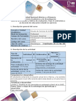 Guía de Actividades y Rúbrica de Evaluación-Paso 3 - Entrevista A Un Docente de Educación Infantil en Ejercicio