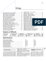 Bodywork and Fittings: Torque Wrench Settings