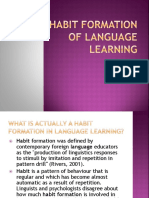 Theories On Language Learning - Vygotsky, Piaget, & Habit Formation