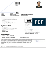 29 Mar 1993 Male GEN: Communication Address GATE Exam Details