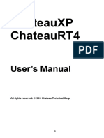 Chateauxp Chateaurt4: User'S Manual