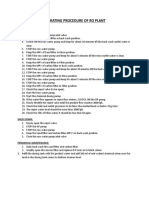 Operating Procedure of Ro Plant