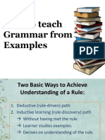 How To Teach Grammar From Examples