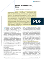 The Clinical Implications of Isolated Alpha Adrenergic Stimulation