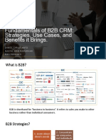 Fundamentals of B2B CRM: Strategies, Use Cases, and Benefits It Brings