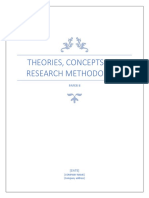 Theories, Concepts and Research Methodology