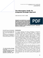 Buchanan (1998) - The Information Audit - Integrated Strategic Approach