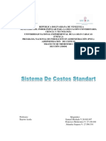 Trabajo de Sistema de Costos Estandares