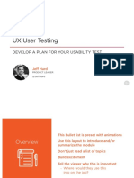 Developing A Plan For Your Usability Test Slides