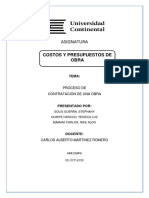 Proceso de Contratación de Una Obra