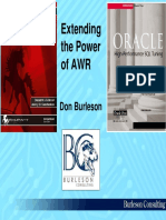 Extending The Power of AWR: Don Burleson