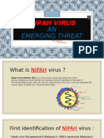 Nipah Virus: AN Emerging Threat