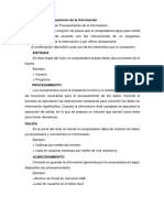 Ciclo de Procesamiento de La Informacion en Una Computadora