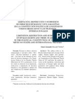 Limites y Suspension de Los Derechos Humanos