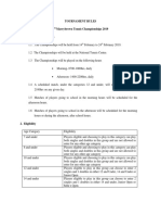 Tournament Rules - 7th Marrybrown Tennis Championships - February 2019 Final