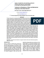 Influence of Heat Treatment On Resistance of Wear and Mechanical Properties of Die Steel Kind D3