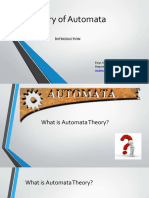 Theory of Automata: Ntroduction