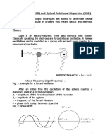 Circular Dicroism (CD) and Optical Rotational Dispersion (ORD)