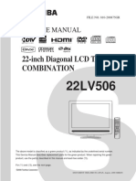 22-Inch Diagonal LCD TV/DVD Combination: Service Manual