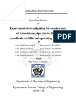 Experimental Investigation For Erosion Rate of Aluminium Pipe Due To Flow of Nanofluids at Different Operating Conditions