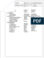 Name: Regine Dv. Creanza Instructor: Engr. Carl Marvin F. Red Report No. 2: Aircraft Specifications