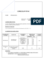 Curriculum Vitae: Name Swaraj Paul