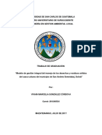 "Modelo de Gestión Integral Del Manejo de Los Desechos y Residuos Sólidos Del Casco Urbano Del Mu