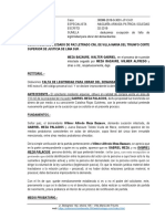 Excepcion de Falta de Legitimidadpara Obrar Del Demandante Meza Bazaure