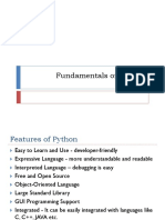 Fundamentals of Python