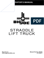 Straddle Lift Truck: Operator'S Manual