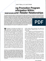 Murry, Heide - Managing Promotion Program Participation Within Manufacturer-Retailer-Relationships