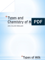 Types and Chemistry of Milk