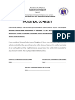 Parental Consent: Department of Education Division of Davao Occidental