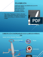 Polarización: - Polarización Lineal (Horizontal y Vertical) - Polarización Circular (Izquierda y Derecha)