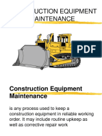 Construction Equipment Maintenance