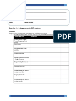 Worksheet Exercise 1: Transaction Name Menu Path Transaction Code