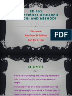 ED 502 Educational Research Designs and Methods: Discussants Yani Grace D. Mallorca Mary Joy S. Tono