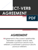 Subject Verb Agreement