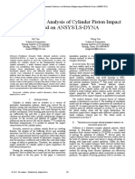 Finite Element Analysis of Cylinder Piston Impact Based On ANSYS/LS-DYNA